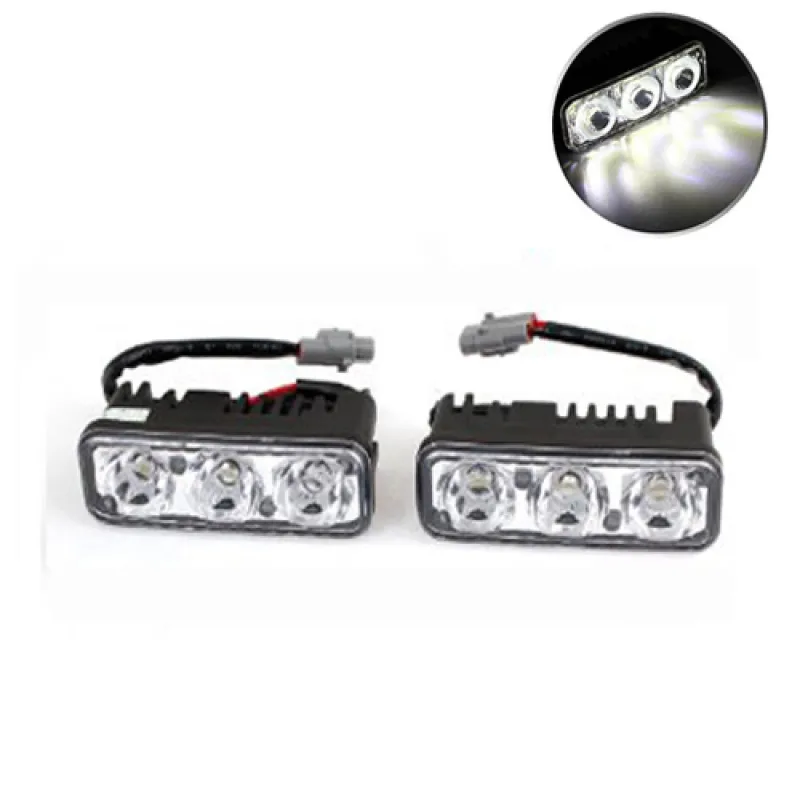 LED DRL ДНЕВНИ СВЕТЛИНИ С 3 ДИОДА – Авто | TopZone.bg