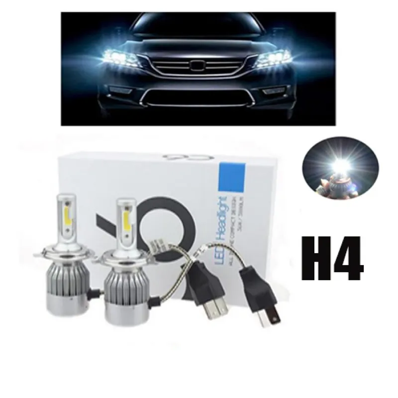 LED ДИОДНИ КРУШКИ C6 H4 Golden - 80W/ 8000LM Led Headlight – Авто | TopZone.bg