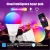 Wi Fi интелигентна крушка 9W - E27 RGBCW, LED Димируема крушка