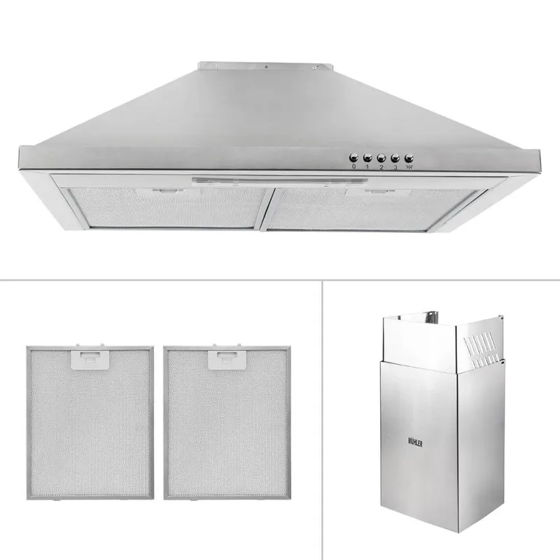 Абсорбатор MUHLER АМК-1119IX коминен, INOX – Кухненски уреди | TopZone.bg
