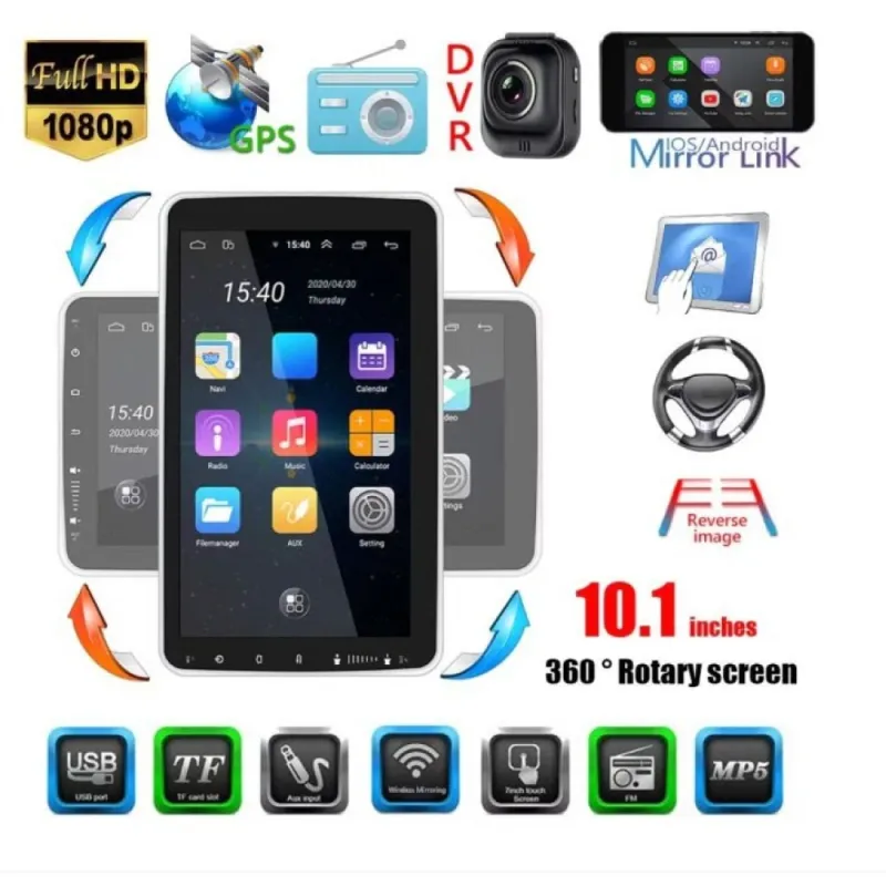 Автомобилна мултимедия с Android 11, single din, 10 INCH – Аудио плеъри и мултимедии за коли | TopZone.bg