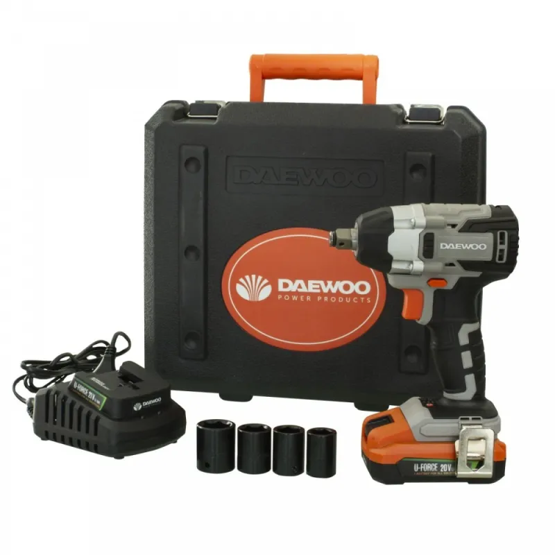 Акумулаторен гайковерт DAEWOO DALIW-18-1BKC UNI-BAT, 20 V – Акумулаторни инструменти | TopZone.bg