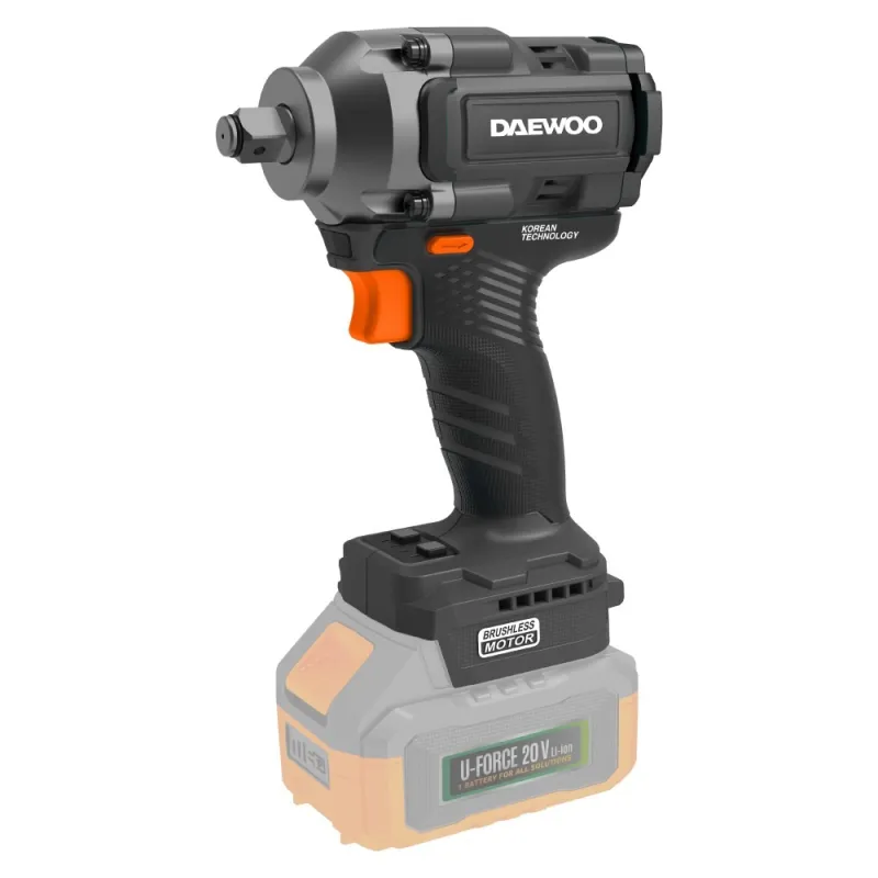Акумулаторен гайковерт безчетков UNI-BAT, max 500Nm, 20V Li-ion, DAEWOO DALIWBL20-500 – Акумулаторни инструменти | TopZone.bg