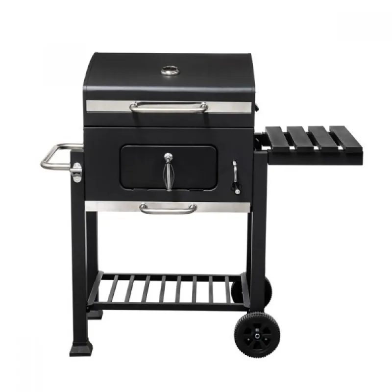 Барбекю Ziel Grill CG017, Черен мат с чугунена плоча – Градински мебели | TopZone.bg