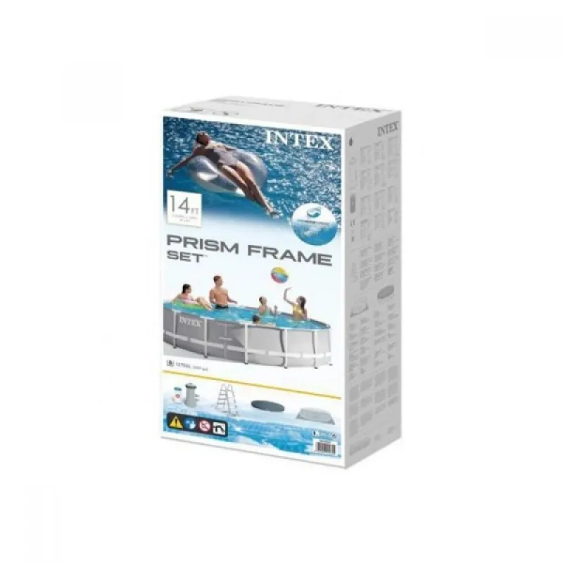 Басейн 4.27х1.07м Intex 26720 призма с метална рамка и филтърна помпа – Басейни | TopZone.bg