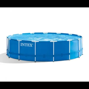 Басейн Intex 28242 с метална рамка, 4.57 х 1.22 м с подарък подложка