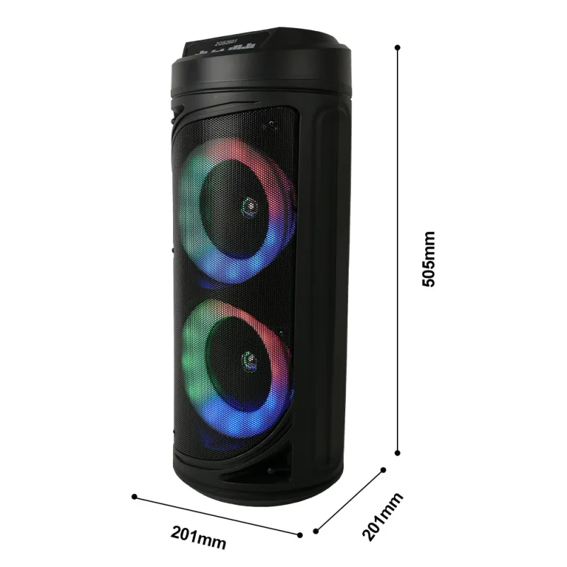 Безжична тонколона ZQS2601 2х6,5inch и микрофона – Аудио техника | TopZone.bg