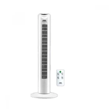 Вентилатор кула Ziel с дистанционно управление, 45 W, Бял, 81 см