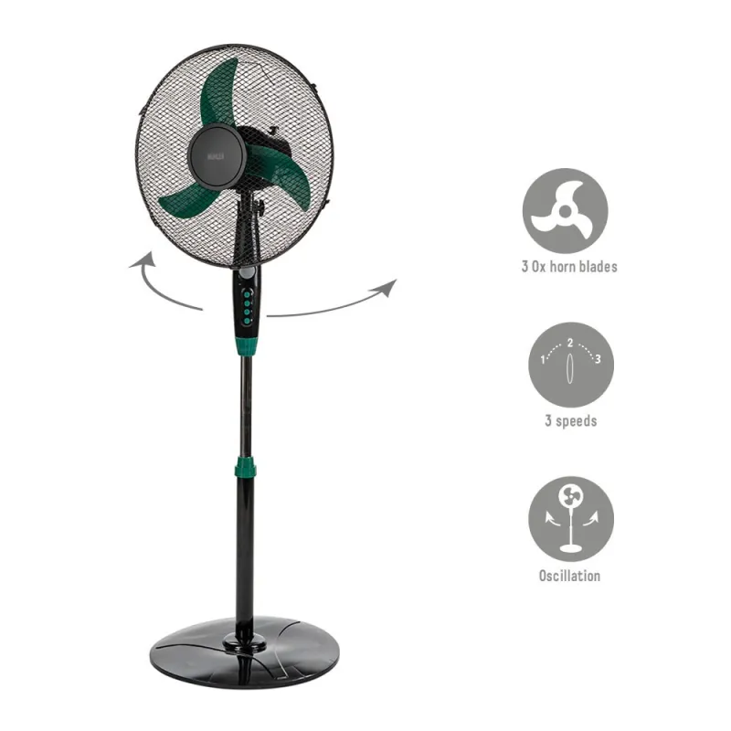 Вентилатор на стойка 16 Muhler FM-1650, 40W – Отопление и охлаждане | TopZone.bg
