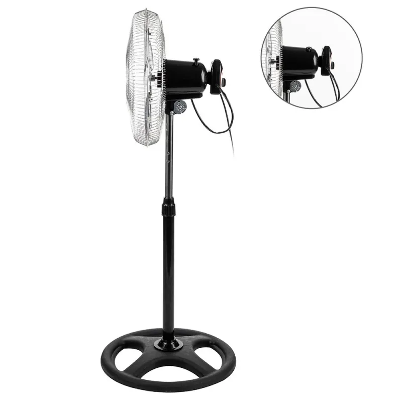 Вентилатор на стойка 16Muhler FM-6136D 3in1, 50W, индустриален, на стойка, стена, под – Отопление и охлаждане | TopZone.bg