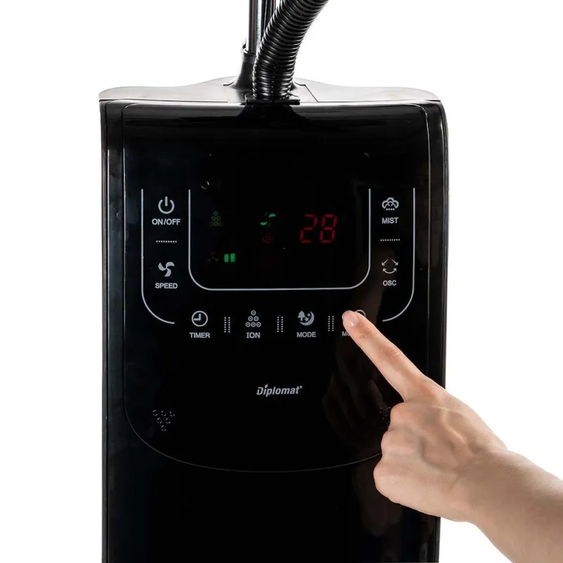 Вентилатор с водна мъгла 16 Diplomat DX-77 PHANTOM 7in1, 90W, мултифункционален, LED, дистанционно – Отопление и охлаждане | TopZone.bg