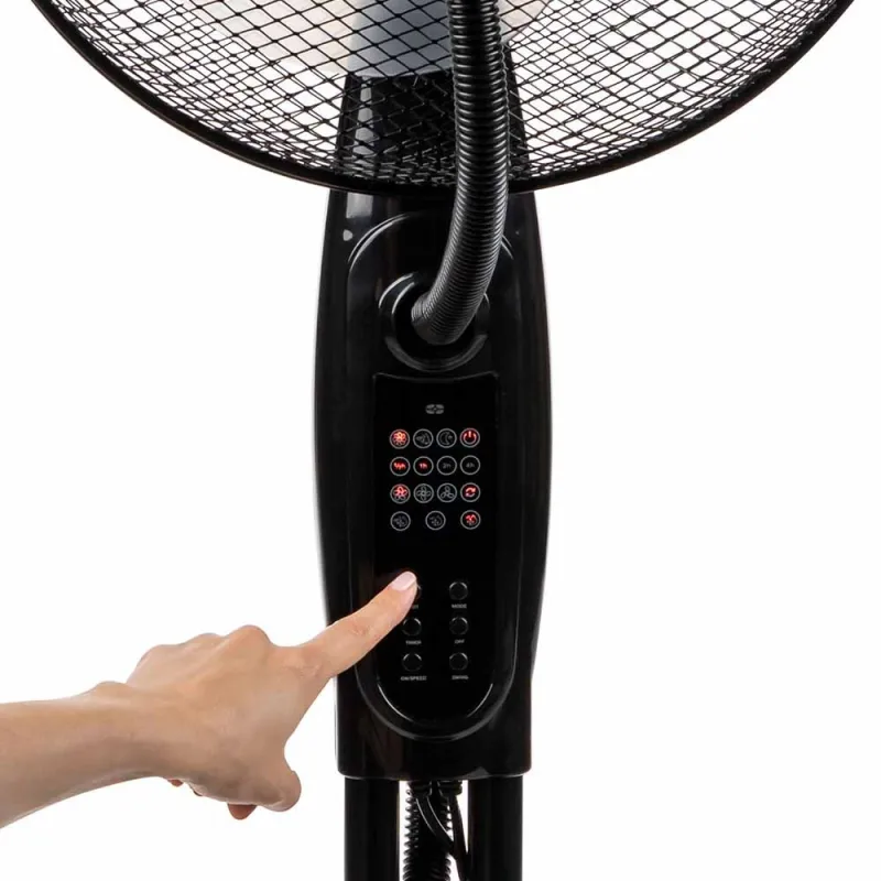 Вентилатор с водна мъгла 16 Muhler MF-1609RC, 75W, LED, дистанционно – Отопление и охлаждане | TopZone.bg