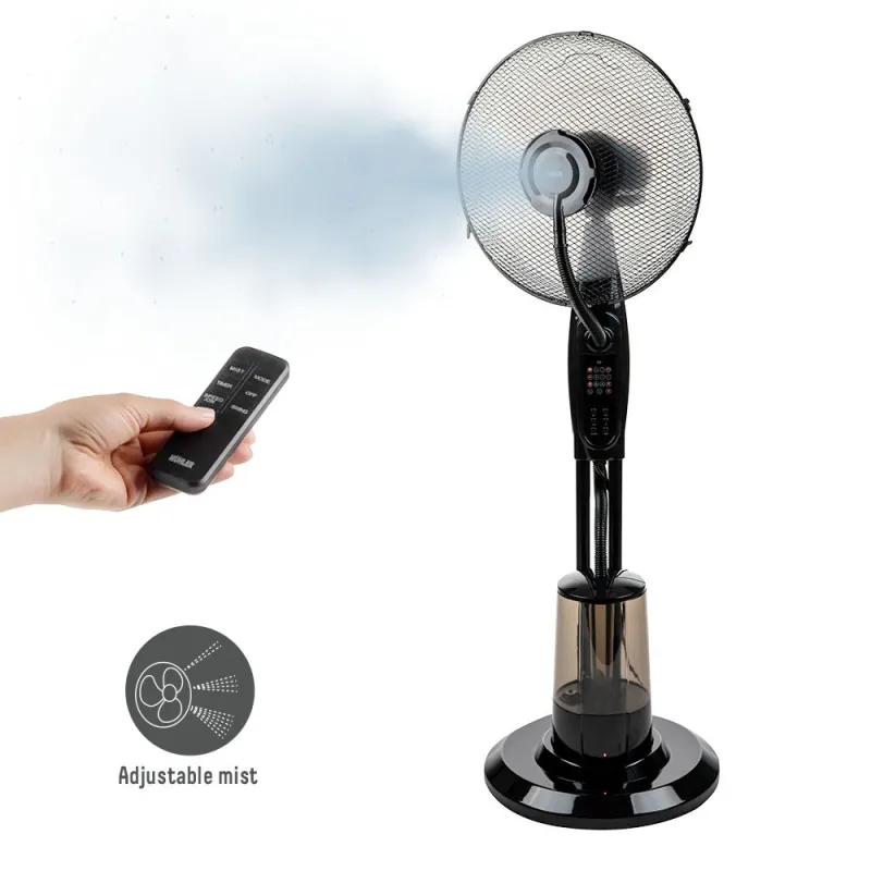 Вентилатор с водна мъгла 16 Muhler MF-1609RC, 75W, LED, дистанционно – Отопление и охлаждане | TopZone.bg
