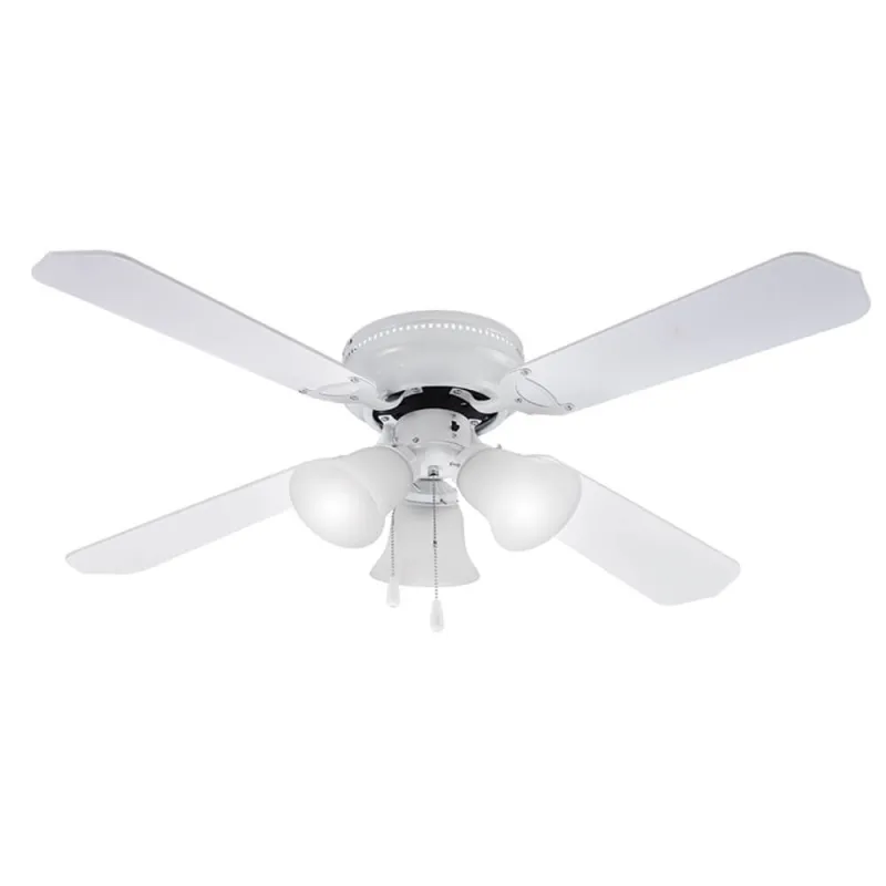 Вентилатор таванен 42 Muhler MCF-4262W N, 55W, осветление - 1бр крушки, MDF – Интериорно осветление | TopZone.bg