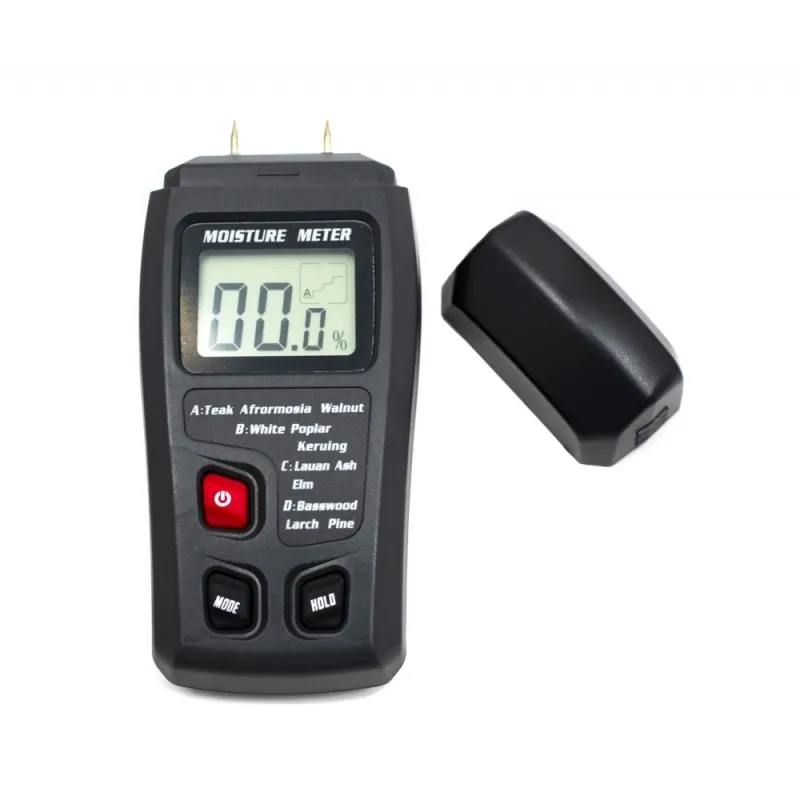 Влагомер за дървесина, 0 - 99%, захранване 1 х 9V, LCD дисплей – Измервателни уреди | TopZone.bg