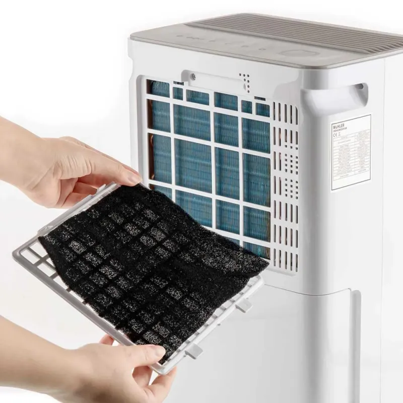 Влагоуловител Muhler MHD-10T25, 10L/24h, Ion&Carbon – Електроуреди | TopZone.bg