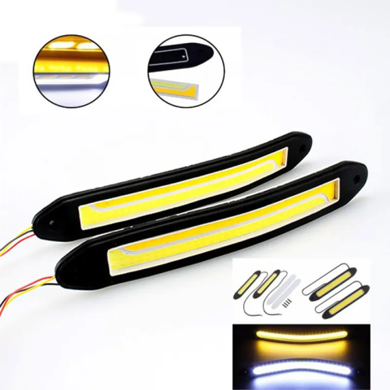 ГУМИРАНИ ДНЕВНИ LED СВЕТЛИНИ С ФУНКЦИЯ МИГАЧ – Авто | TopZone.bg