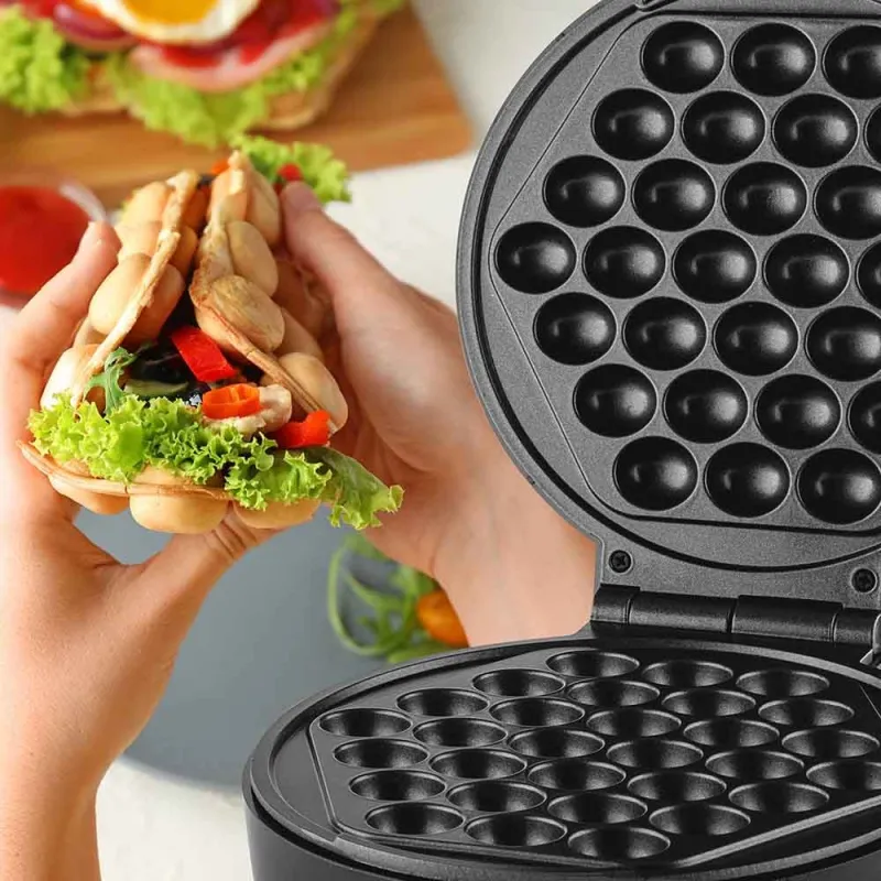 Гофретник за бъбъл-вафла MUHLER MHT-838, 1000W – Кухненски уреди | TopZone.bg