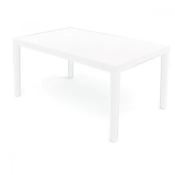 Градинска ПВЦ правоъгълна маса Palau 150 x 90 x 72см, White, PAL016BI