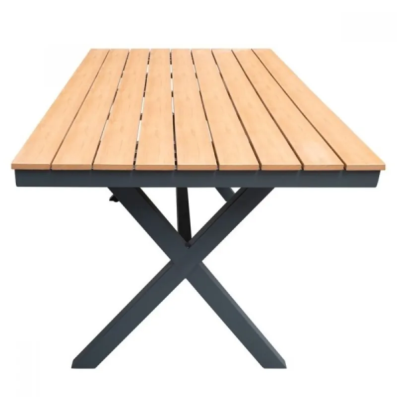Градинска правоъгълна маса My Garden Polywood, 160 x 90 x 76 см Бежовa – Градински мебели | TopZone.bg
