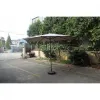 Градински алуминиев чадър с механизъм TLB005-350-6 таупе / 350см – Градински мебели | TopZone.bg