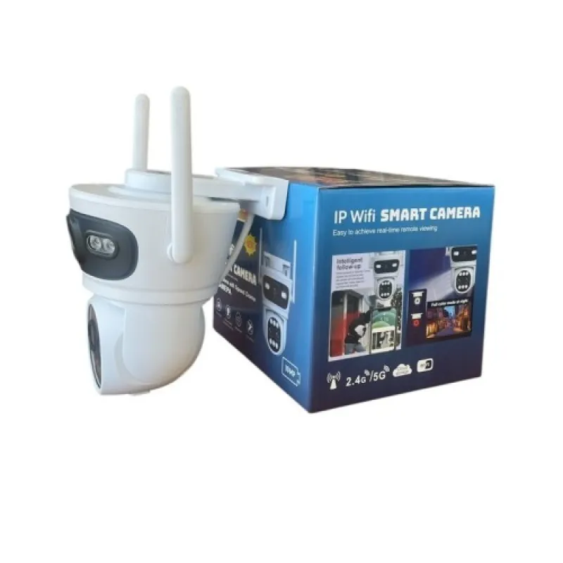 Двойна WiFi камера Lylu 10MP с три обектива и нощно виждане – Видеонаблюдение | TopZone.bg