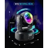 Двустранен диско прожектор Moving Head mini с 4 диода – Забавление | TopZone.bg