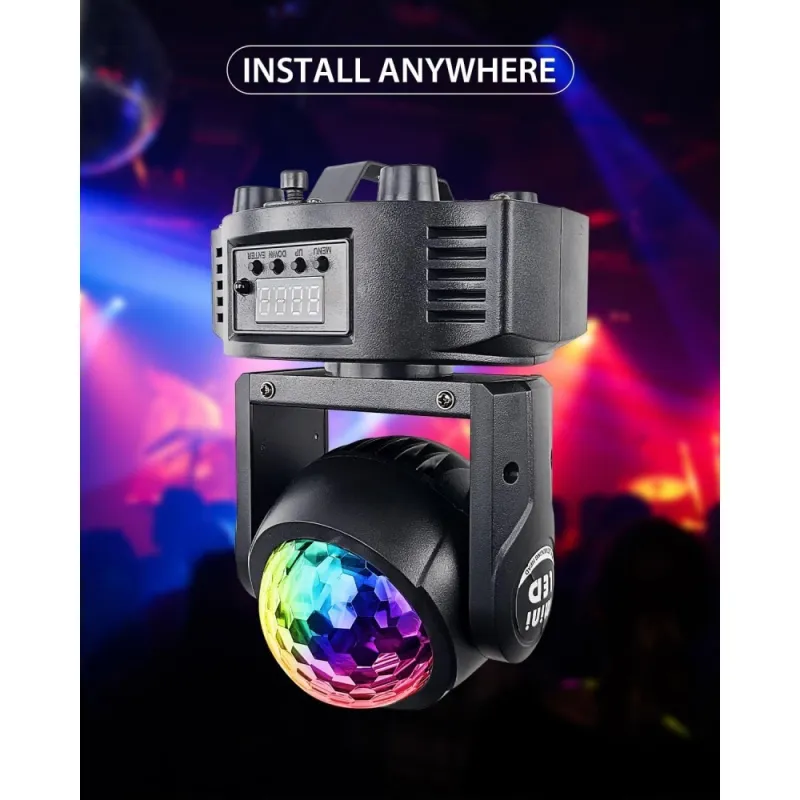Двустранен диско прожектор Moving Head mini с 4 диода – Забавление | TopZone.bg