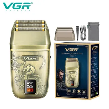 Електрическа самобръсначка с тройна титанова мрежа VGR V-349