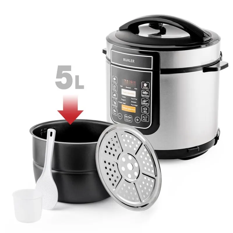 Електрически мултикукър под налягане Muhler MLC-6050P – Кухненски уреди | TopZone.bg