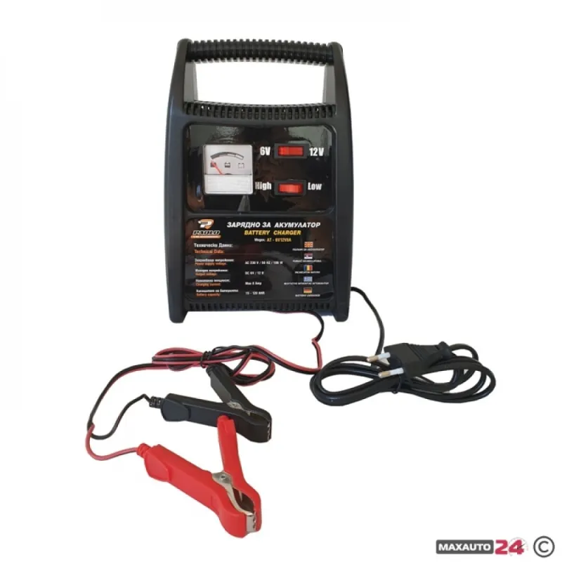 Зарядно за акумулатор AT-6V-12V 8A – Авто | TopZone.bg