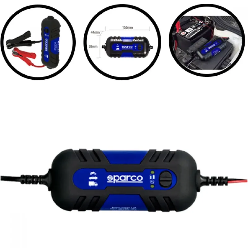 Зарядно за акумулатори 6V 12V от 3Ah до 120Ah SPARCO – Авто | TopZone.bg