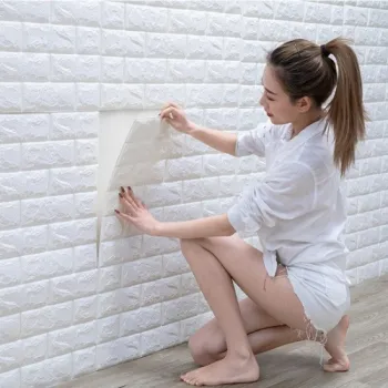 КРАСИВ ИНТЕРИОРЕН 3D ТАПЕТ - ТУХЛИЧКИ