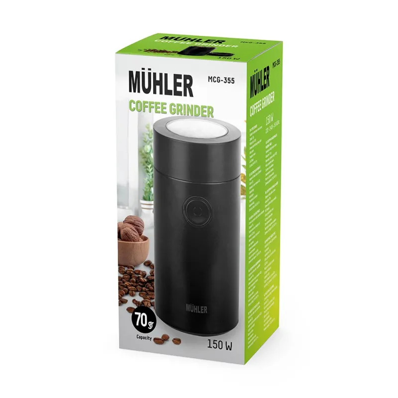 Кафемелачка Muhler MCG-355, черен – Кухненски уреди | TopZone.bg
