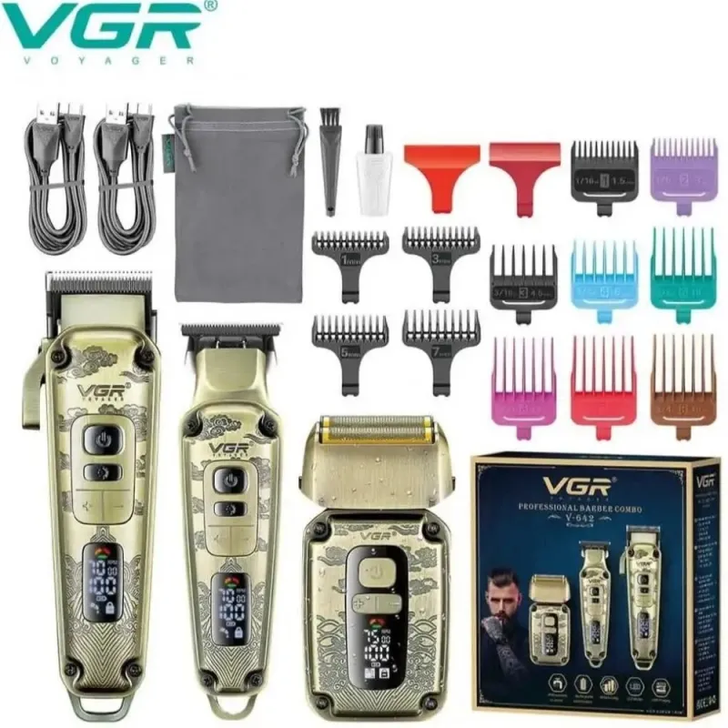 Комплект за подстригване, бръснене и оформяне VGR V-642 – Машинки за подстригване | TopZone.bg