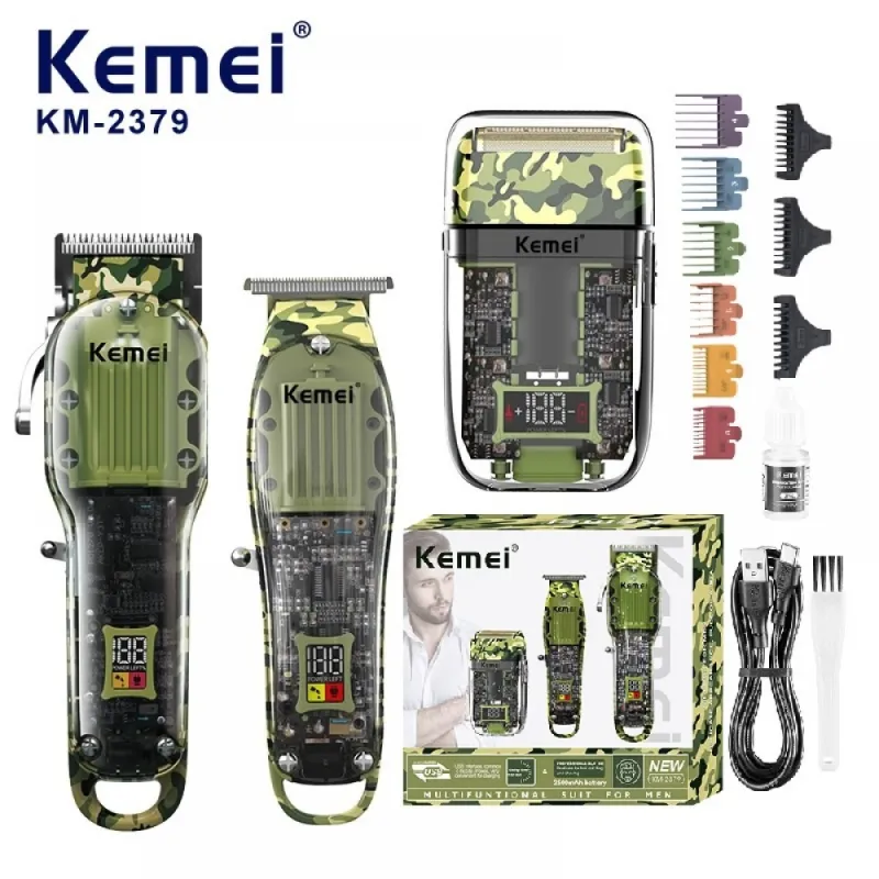 Комплект машинки за подстригване и бръснене Kemei KM 2379 – Машинки за подстригване | TopZone.bg
