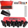 Комплект ударни вложки 10Ч 1/2 10-24мм KRAFTROYAL – Ръчни инструменти | TopZone.bg