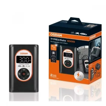 Компресор за гуми с вградена батерия OSRAM, 8.3bar, 3.7V
