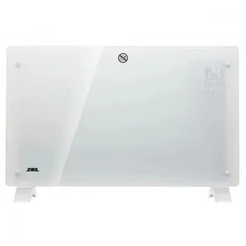 Конвектор със стъклен панел Ziel GPH-20EAW, WiFi, бял