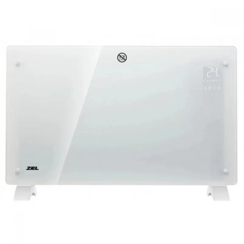 Конвектор със стъклен панел Ziel GPH-20EAW, WiFi, бял – Отопление и охлаждане | TopZone.bg
