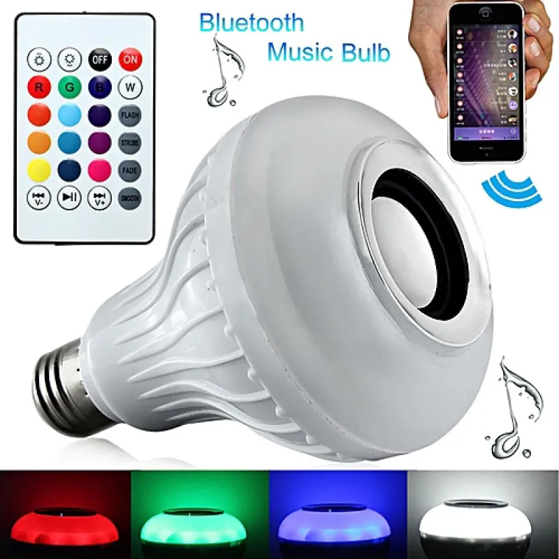 МУЗИКАЛНА LED КРУШКА С Bluetooth И ВИСОКОГОВОРИТЕЛ – Осветление | TopZone.bg