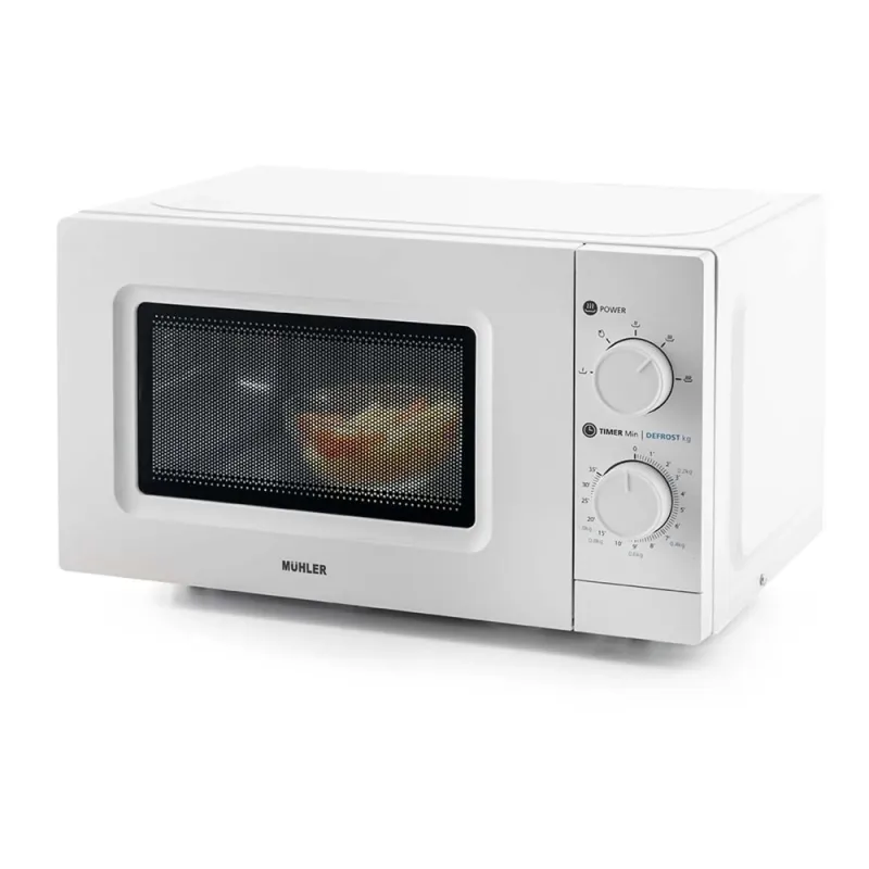 Микровълнова фурна MUHLER MO-5009 20L,бяла, механична – Кухненски уреди | TopZone.bg