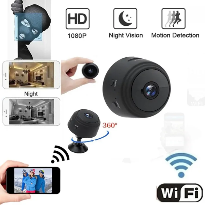 Мини WIFI HD скрита камера за шпиониране – Забавление | TopZone.bg