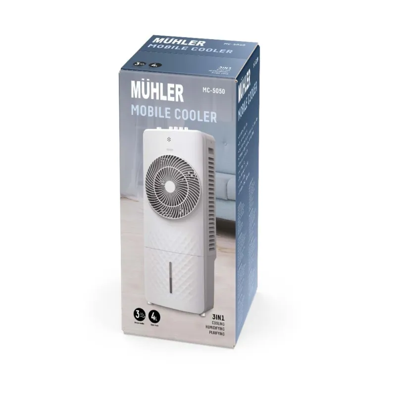 Мобилен охладител MUHLER MC-5050, 65W, 4 л – Отопление и охлаждане | TopZone.bg