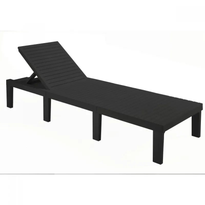 Модулен PVC шезлонг 65x195x78см антрацит HAI12CAN – Градински мебели | TopZone.bg