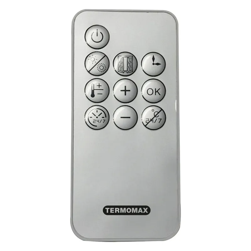 Печка керамична Termomax TR2022W, 2000W, стенна, 55 cm, LED дисплей, дистанционно управление – Отопление и охлаждане | TopZone.bg