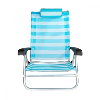 Плажен стол My Garden ZRC023-19, 47 x 52 x 77 см, Синьо райе