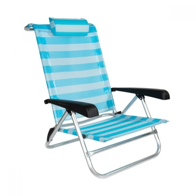 Плажен стол My Garden ZRC023-19, 47 x 52 x 77 см, Синьо райе – Градински мебели | TopZone.bg