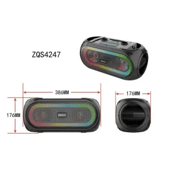 Преносима караоке колонка ZQS-4247 с два микрофона