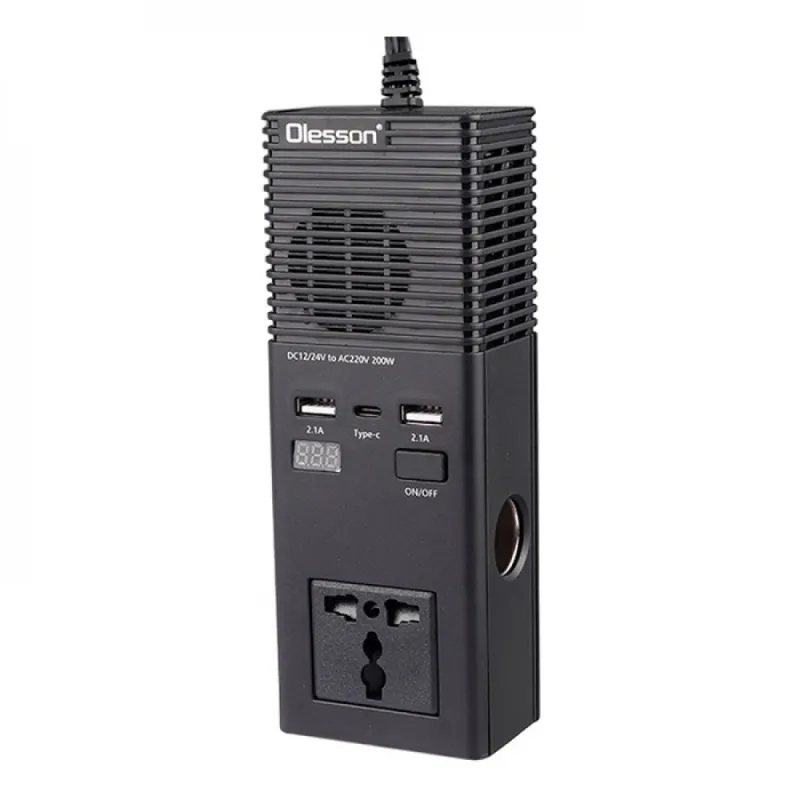 Преобразувател на напрежение от 12V/24V на 220V - 1665 – Авто | TopZone.bg